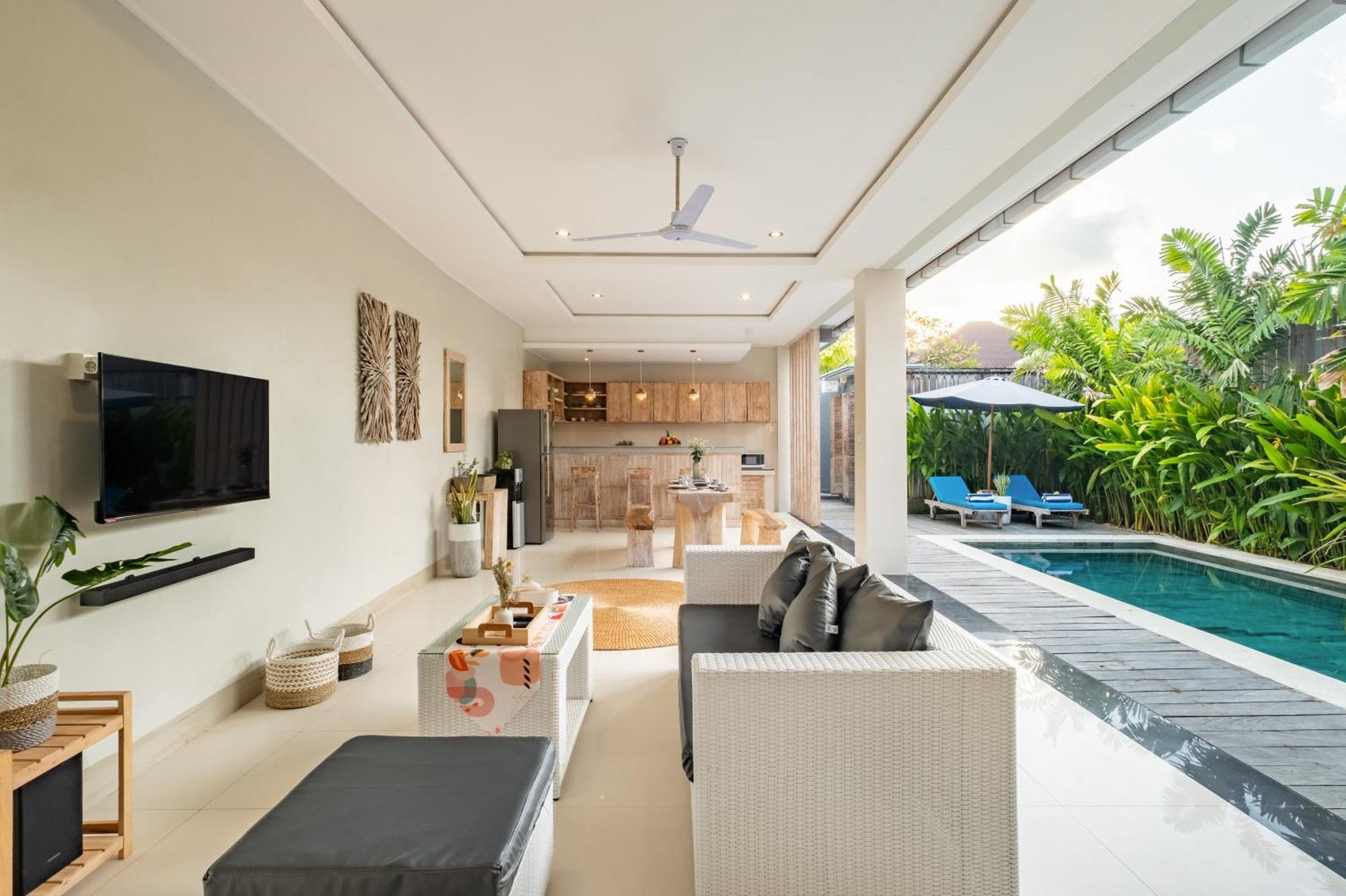 ☆ Villa Larissa ☆ Seminyak 2BR Pool Kuta Petitenget Bagian luar foto