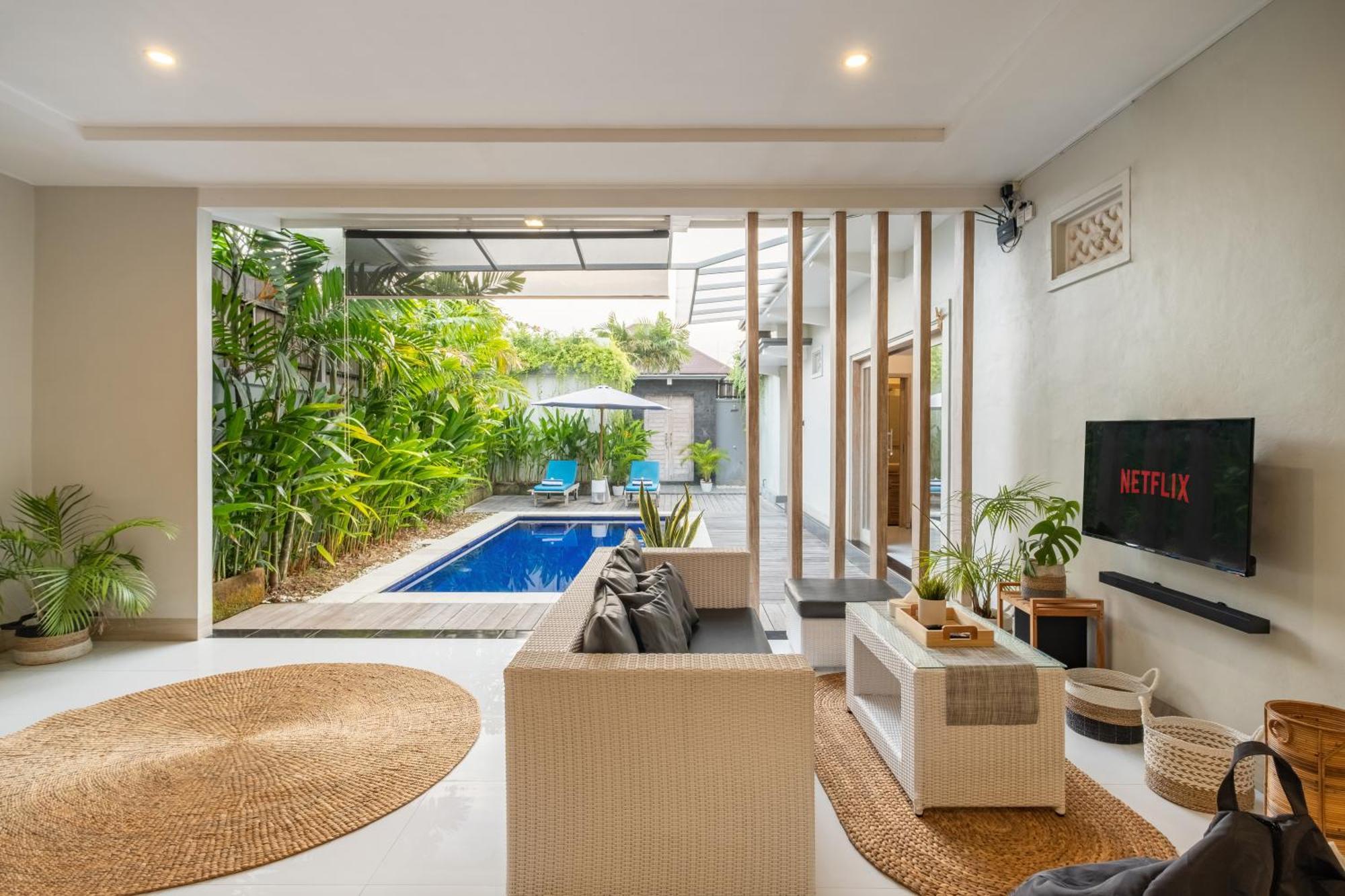 ☆ Villa Larissa ☆ Seminyak 2BR Pool Kuta Petitenget Bagian luar foto